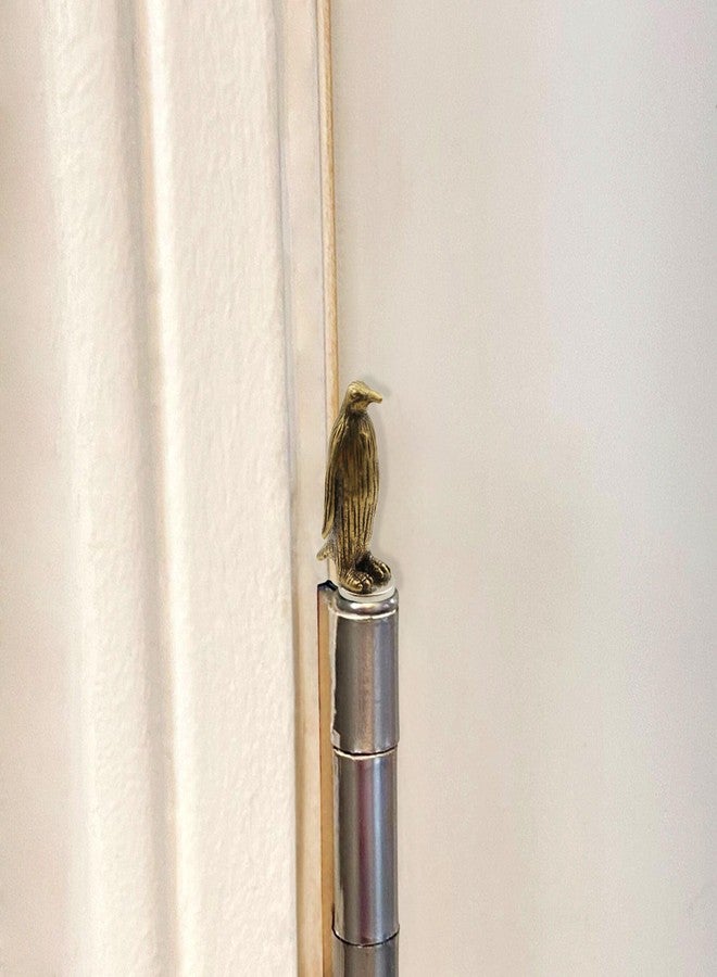 Wallertree Brass Penguin Hinge Heads Decorative Topper - Magnetic Hinge Head Toppers - Vintage Animal Door Hinge Head Home Decoration - Image 4